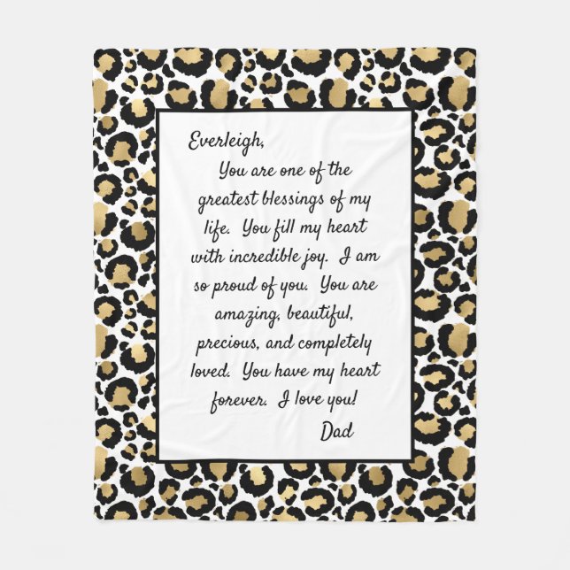 Manta Polar Hija orgullosa de ti (Anverso)