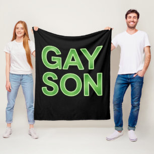 Manta Polar Hijo gay divertido Orgullo LGBTQ