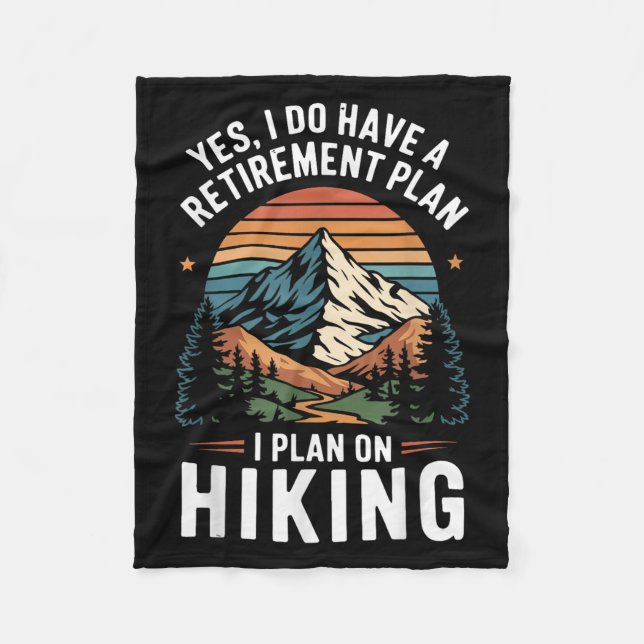 Manta Polar Hiker Funny Retirement Plan - Plan On Hiking  (Anverso)