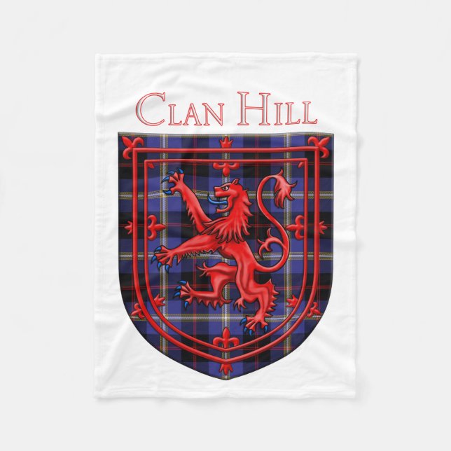Manta Polar Hill Tartan Scottish Plaid Lion Rampant (Anverso)