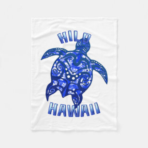Manta Polar Hilo Hawaii Vacaciones Tribal Tortuga