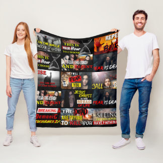 Manta Polar Hilos de fe divinos: una fleta de colección de tap