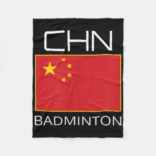 Manta Polar Hincha del equipo chino de Badminton regalo a atle