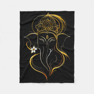 Manta Polar Hindu Ganesha Puja Dios Elefante India Meditación