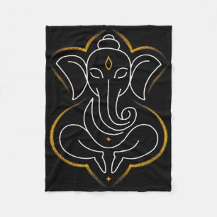 Manta Polar Hindu Ganesha Puja Dios Elefante India Meditación