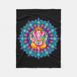Manta Polar Hindu Ganesha Puja Dios Elefante India Meditación