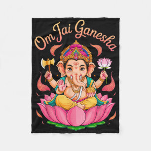 Manta Polar Hindu Ganesha Puja Dios Elefante India Meditación