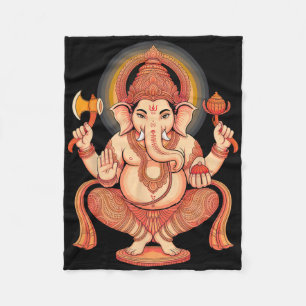 Manta Polar Hindu Ganesha Puja Dios Elefante India Meditación