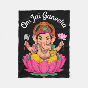 Manta Polar Hindu Ganesha Puja Dios Elefante India Meditación