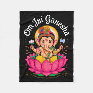 Manta Polar Hindu Ganesha Puja Elephant God India Meditación Y