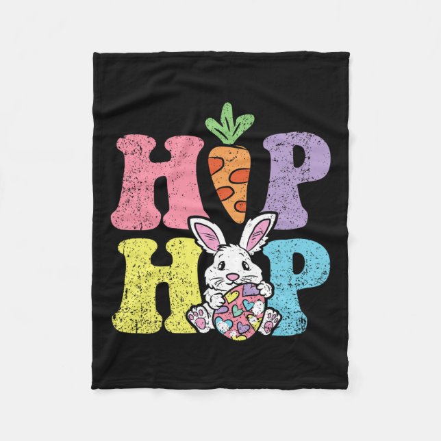 Manta Polar Hip Hop Easter Bunny Egg Hung Rabbit Spring (Anverso)