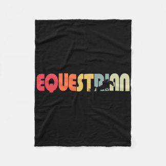 Manta Polar Hípica retro vintage en equitación ecuestre