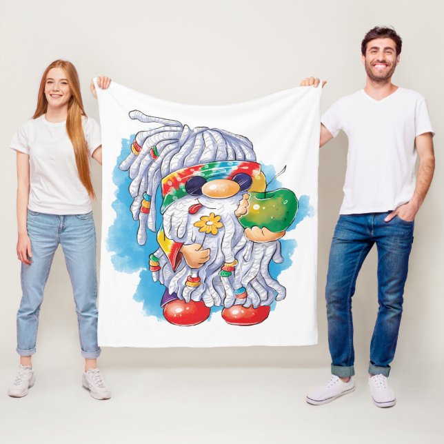 Manta Polar Hippie Gnome: Compartir es preocuparse (In situ)