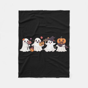 Manta Polar Hippie Halloween Fantasma Lindo Boo Temporada Espe