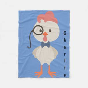 Manta Polar Hipster Little Mister Chickens Baby Boy