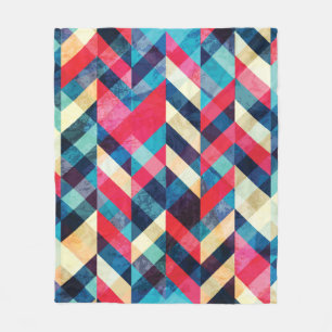 Manta Polar hipster zigzag patrón sin fisuras con efecto grun