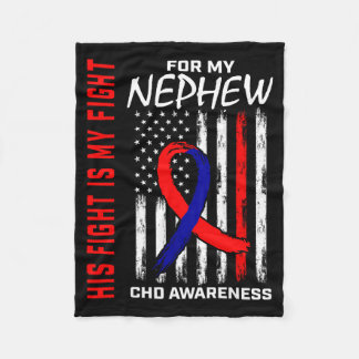 Manta Polar His Fight Nephew Chd Awareness American Flag Graph