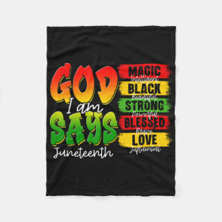 Manta Polar Historia Negra de la Melanina Cristiana Dios Dice 