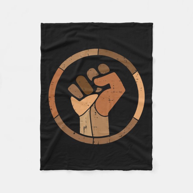 Manta Polar Historia Negra Melanin Primero Orgullo Africano Ho (Anverso)