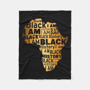 Manta Polar Historia Negra Soy Negro Todos los Meses Americano