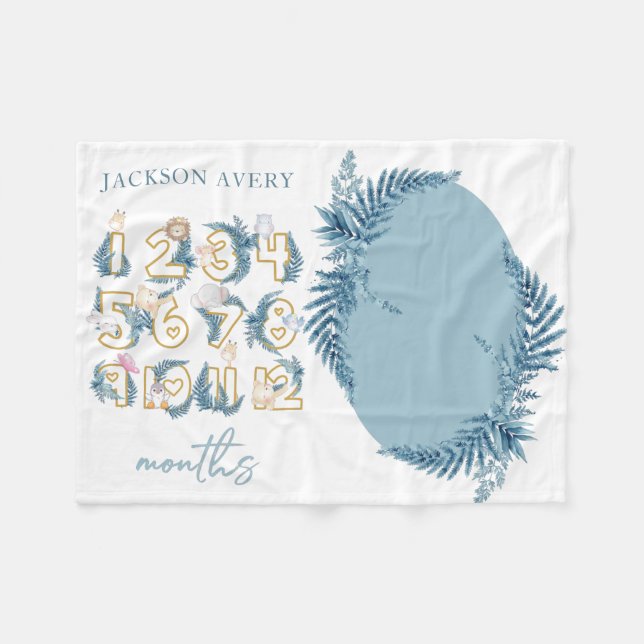 Manta Polar Hito bebé de animales de Safari lindo (Frente (Horizontal))