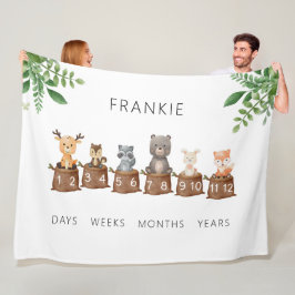 Manta Polar Hito de animales para bebés de Woodland