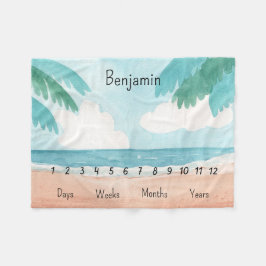 Manta Polar Hito de bebé personalizado