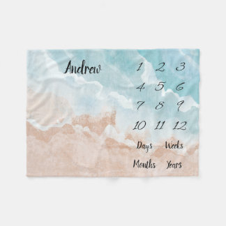 Manta Polar Hito de bebé personalizado