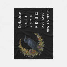 Manta Polar Hito de guirnalda botánica en el bosque