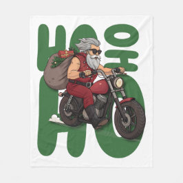 Manta Polar Ho Ho Ho Santa Biker