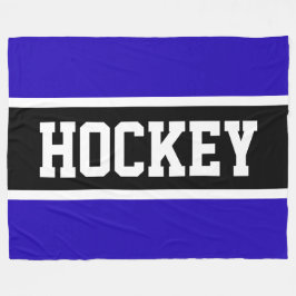 Manta Polar HOCKEY Fun Athletic Royal Blue White Stripes
