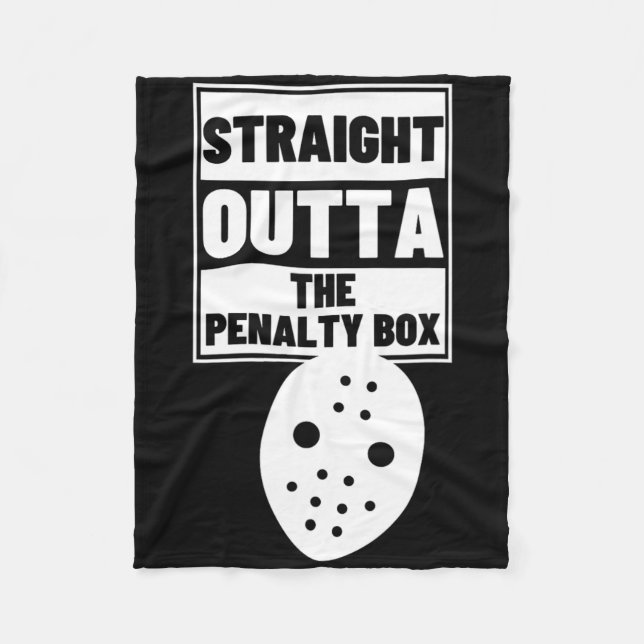 Manta Polar Hockey Player Straight Outta Penalty Box Funny Ice (Anverso)