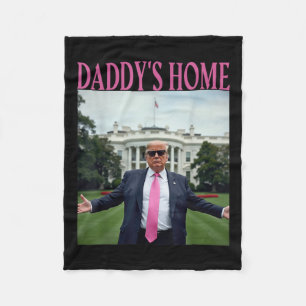 Manta Polar Hogar Daddys Camisa Trump Para Hombres Mujeres Niñ