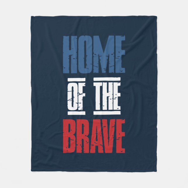 Manta Polar Hogar de los valientes (Anverso)