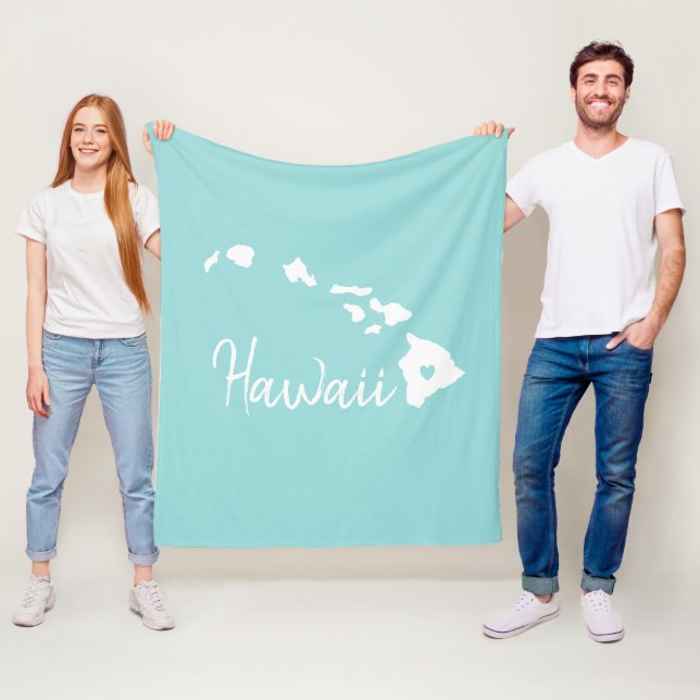 Manta Polar Hogar de mapas del estado de Hawái (In situ)