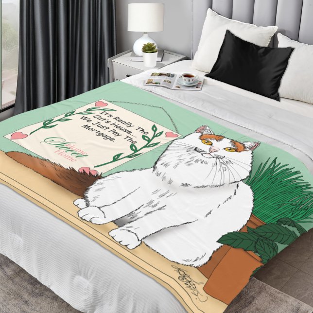 Manta Polar Hogar dulce Kitty (Subido por el creador)