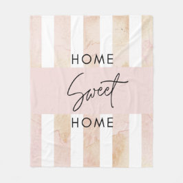 Manta Polar Hogar dulce Rubor Pink Home