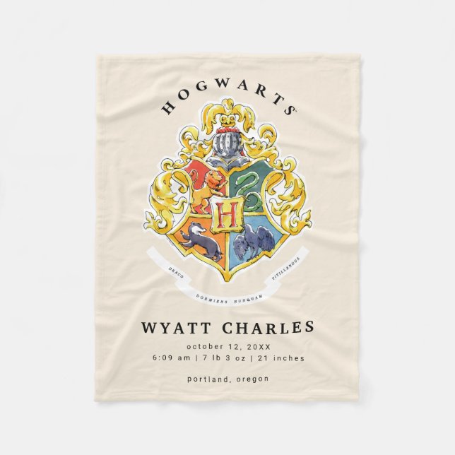 Manta Polar HOGWARTS™ Bebé Nacimientos Estatua Fleece Blanket (Anverso)