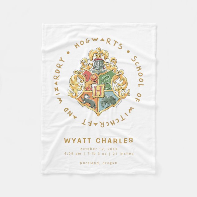 Manta Polar HOGWARTS™ Bebé Nacimientos Estatua Fleece Blanket (Anverso)