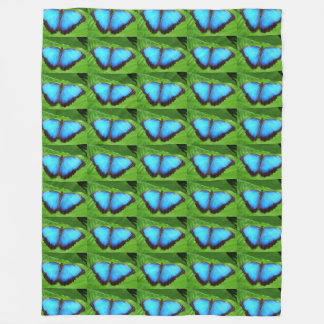 Manta Polar hoja de mariposa naturaleza alas ala linda azul
