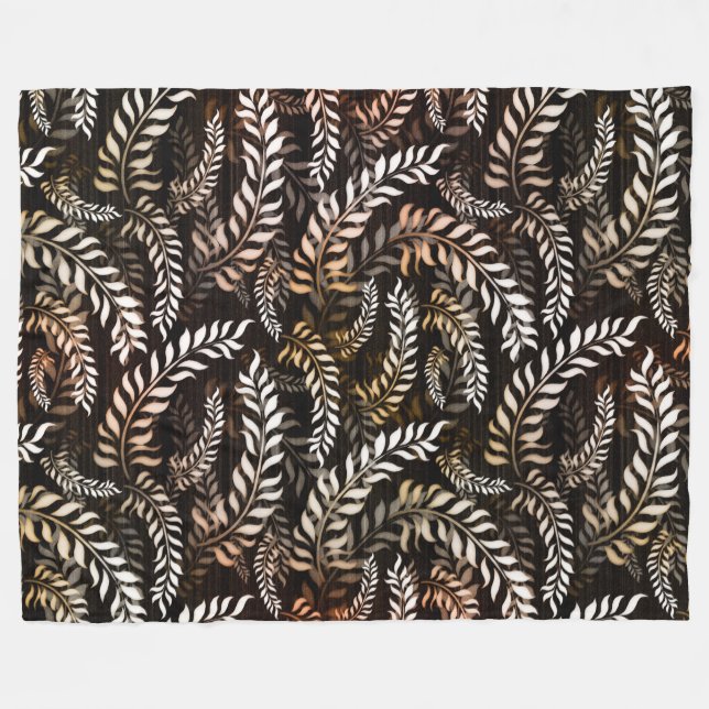 Manta Polar Hoja Floral (Frente (Horizontal))