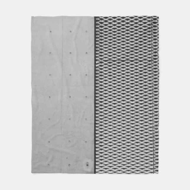 Manta Polar Hoja galvanizada metalizado gris (Anverso)