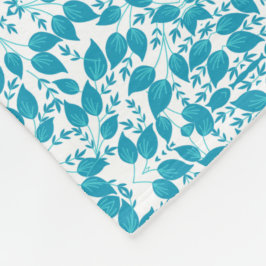 Manta Polar Hojas azules