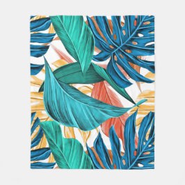 Manta Polar Hojas coloridas