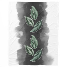 Hojas de la Cuenca Verde Botánica Moderna de Medio