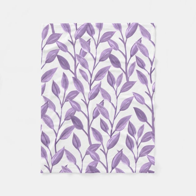 Manta Polar Hojas de lavanda (Anverso)