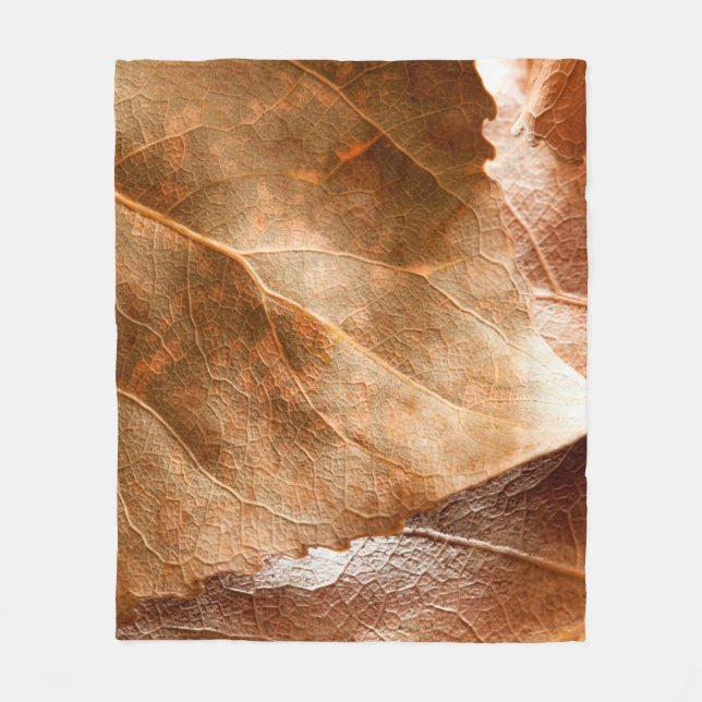 Manta Polar Hojas de otoño más próximas abstractas, otoño, fon (Anverso)