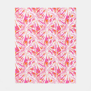 Manta Polar Hojas de palma tropicales