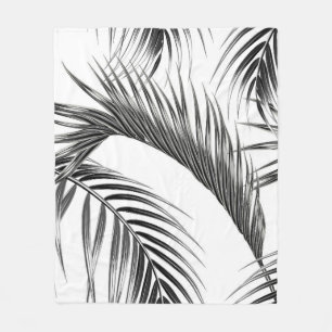 Manta Polar Hojas de palmera tropicales sin soldadura de jungl