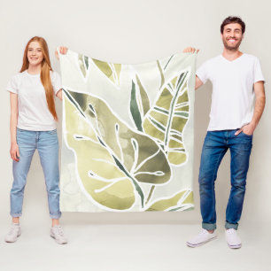 Manta Polar Hojas del batik